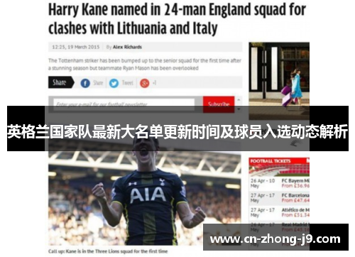 英格兰国家队最新大名单更新时间及球员入选动态解析